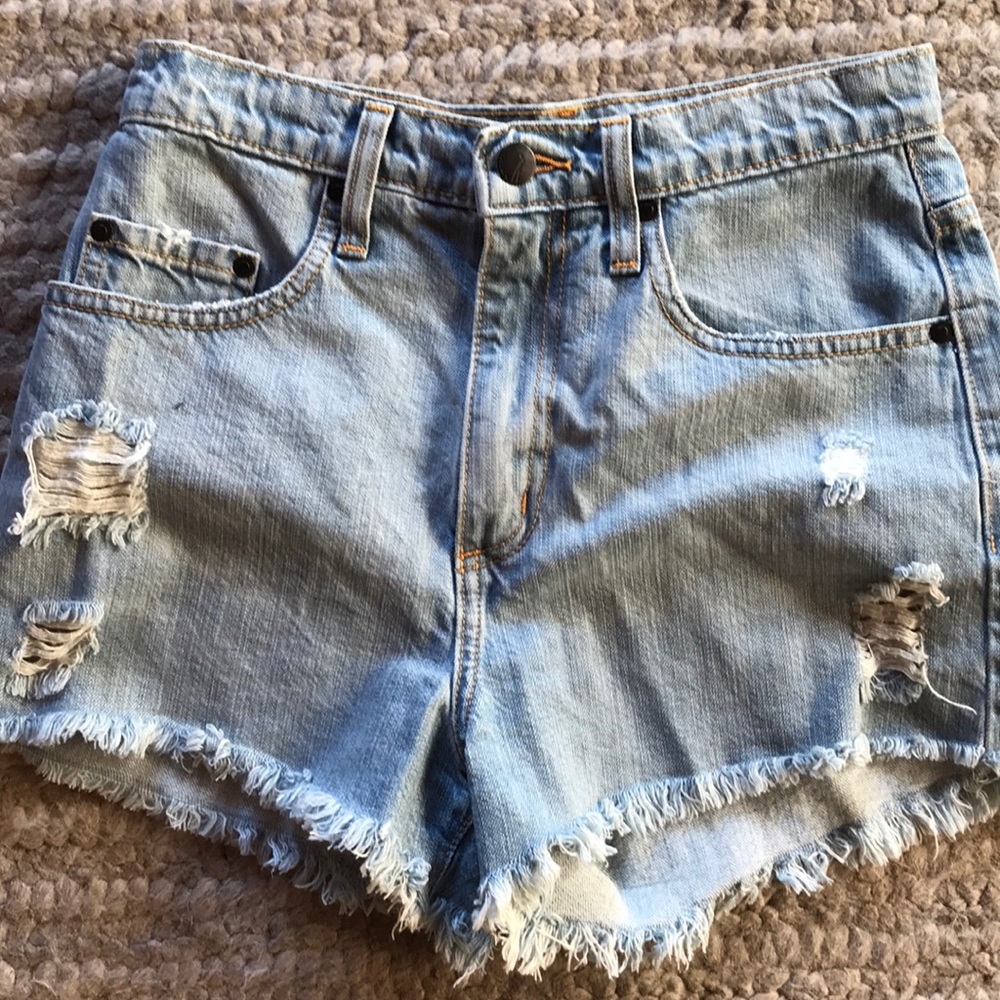 Denim shorts